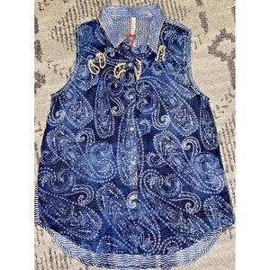 NWT Raga Embroidered Tank Top Size Small